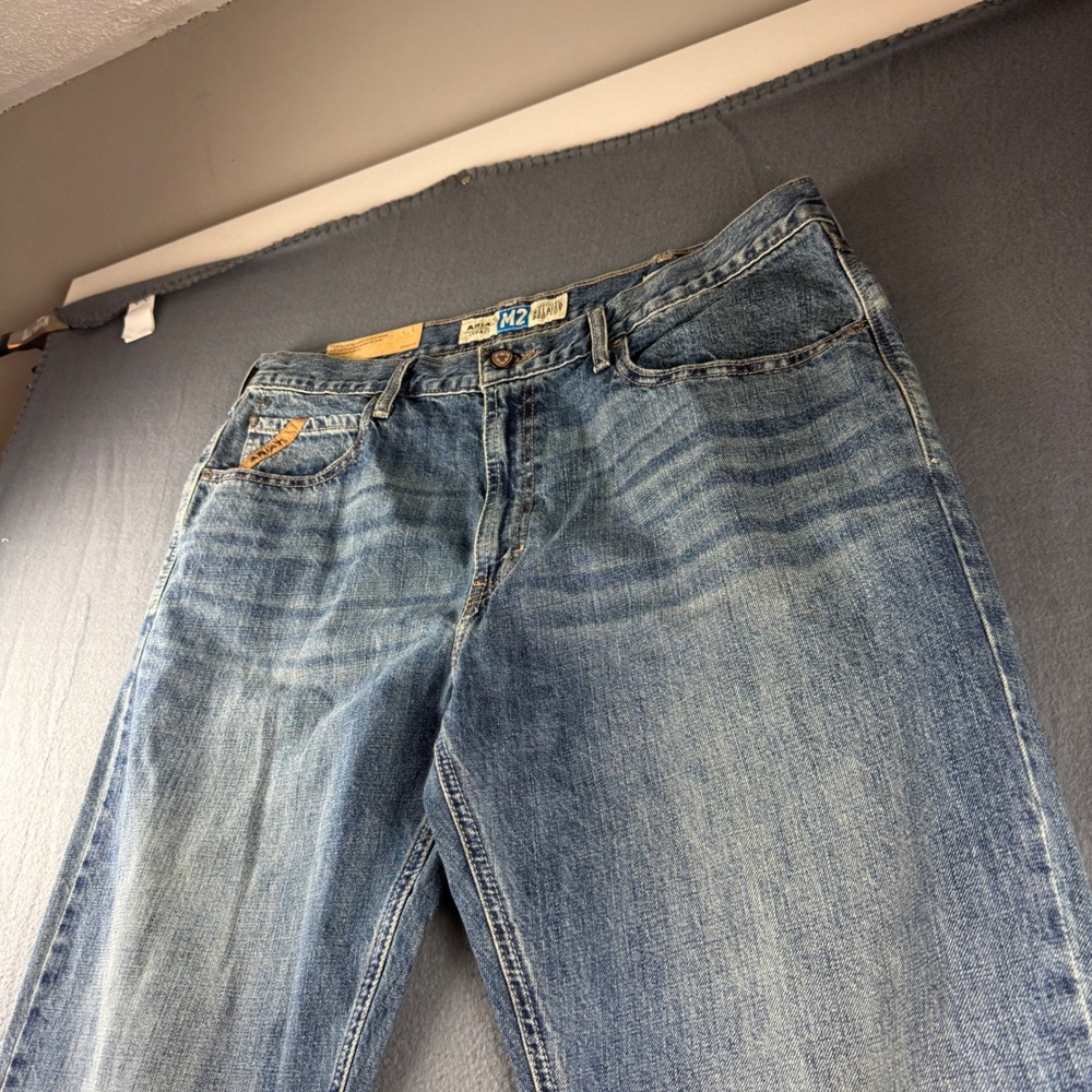 Ariat M2 Jeans Men's 40x36* Blue Relaxed Bootcut Cowboy Workwear Western NEW